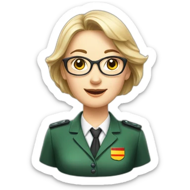 female german school head of admin in vietnam sticker