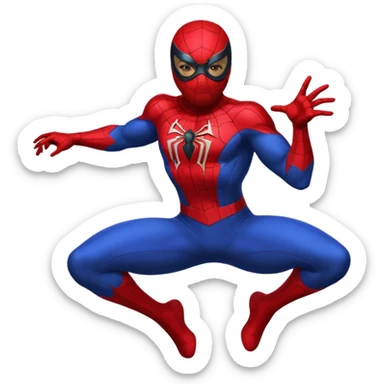 Web-Slinger hero fake sticker