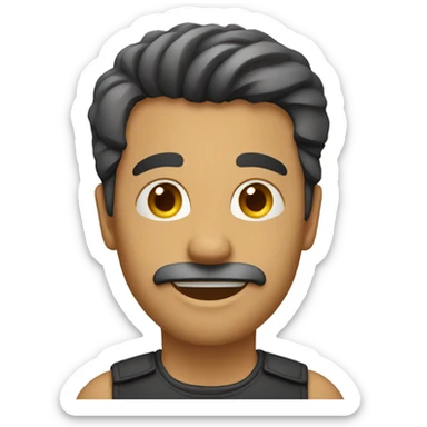 Hombre alegre sticker