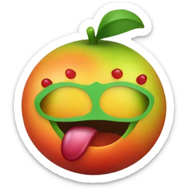 Genetically modified fruit creation process sticker