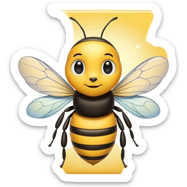 painter bee sticker