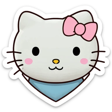 Hello Kitty inside a heart sticker