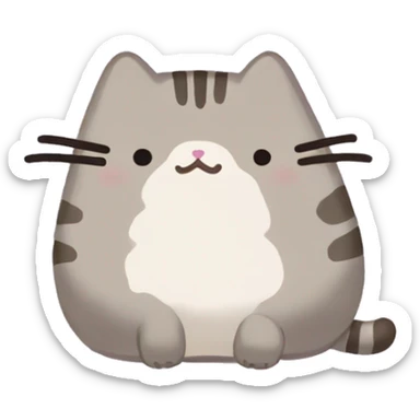 Pusheen the cat sticker
