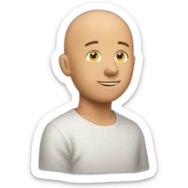Homme qui esquive un caillou sticker