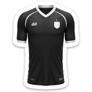 maillot football bande noir sans numéro ni logo sticker