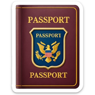 Travelling passport  sticker sticker