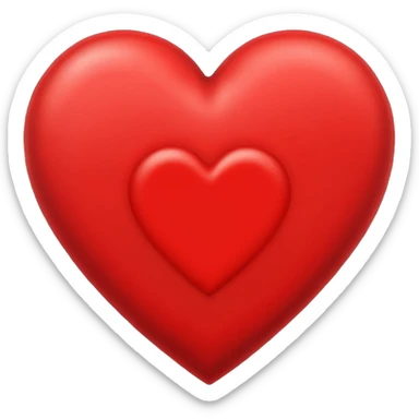 heart with a velvet border sticker