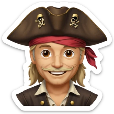pirate captain  sticker