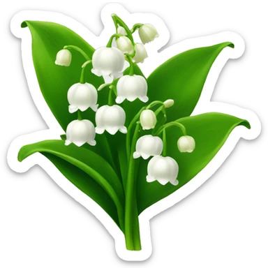 Lily of the valley sticker