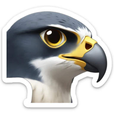 peregrine falcon crying sticker