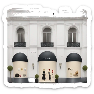 Dior boutique sticker