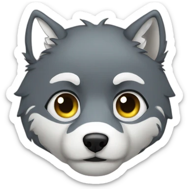 Wolf tear sticker