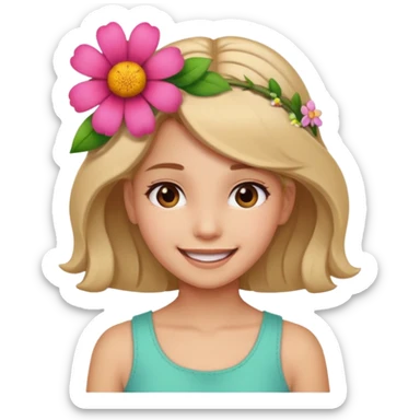 fun cute loud popular pretty girl sticker