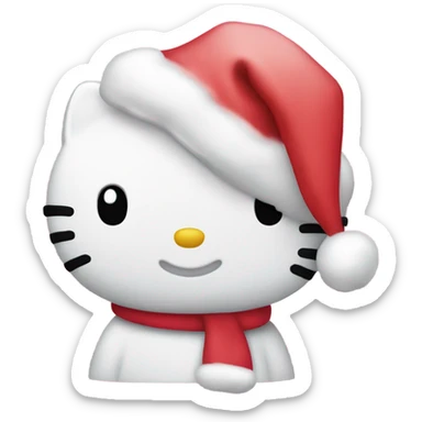 hello Kitty christmas sticker