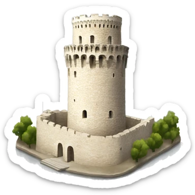 Thessaloniki white tower sticker
