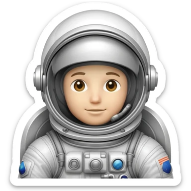 cosmonaut in space suit sticker