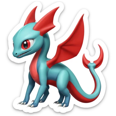 Meloetta-Inteleon-Toothless-Salamence-Salandit-Latias-Fakémon-creature-hybrid sticker