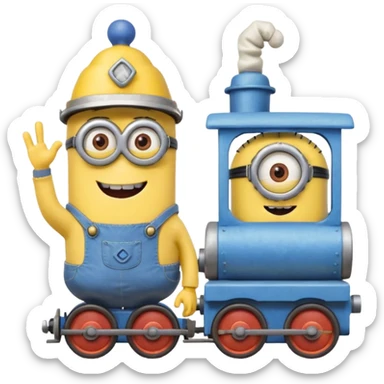Minion🎂Bob esponja🚂 sticker