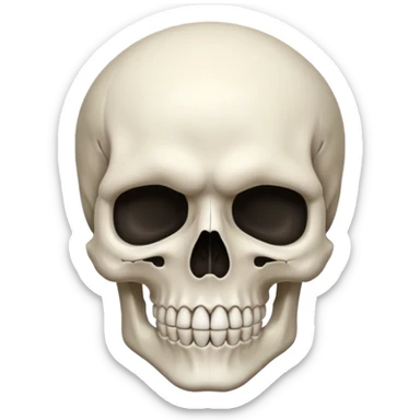 Skull face mind blown sticker