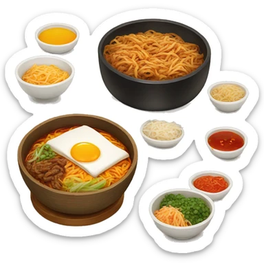 Korean food sticker