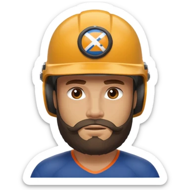 bearded athlete in helmet



















 sticker