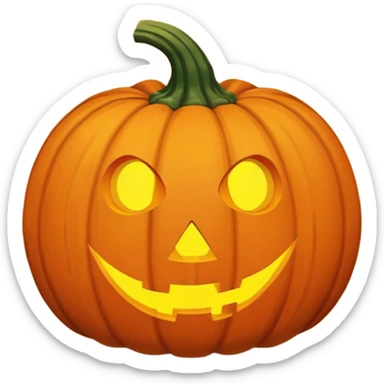 Zucca di halloween luminosa sticker
