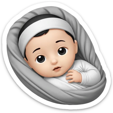 Newborn B&W Photoshoot sticker