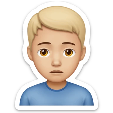 A person worried about money. sticker