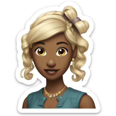 coquette girl sticker