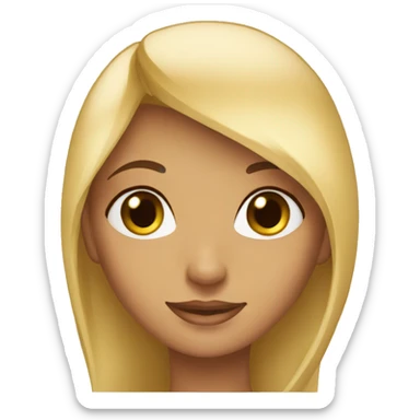 blond hair Arabian girl sticker