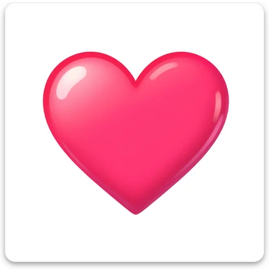 cute and shiny heart emoji with a gradient effect, no background sticker