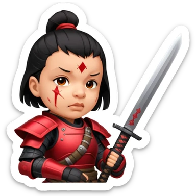 Battle-Ready Samurai sticker