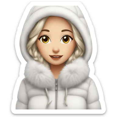 snow bunny heaven sticker