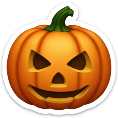 Jack-o-lantern sticker