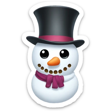 snowman sticker