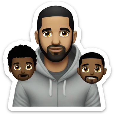 Drake with Kendrick Lamar  sticker