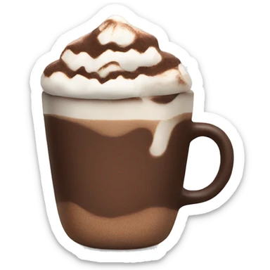 Hot chocolate sticker