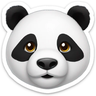Une peluche panda sticker