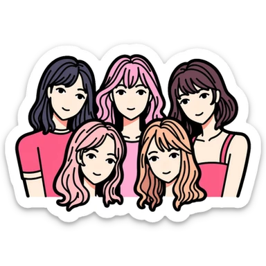 Blackpink kpop girl group sticker
