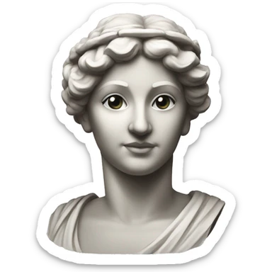 greek statue of a beautiful woman sticker