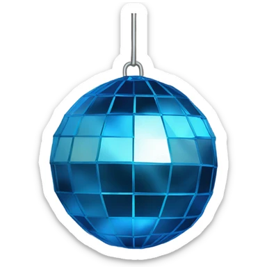 disk ball with blue  sticker