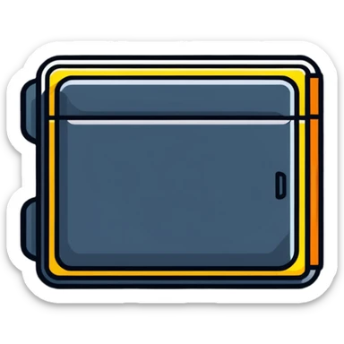 a wallet turned upside down with nothing falling out sticker