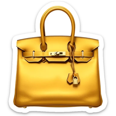hermes birkin gold color bag sticker