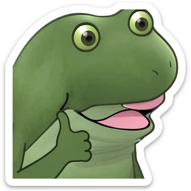 Tongue out with hand to the side sticker