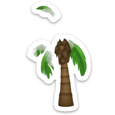 Palm tree with coconuts sticker