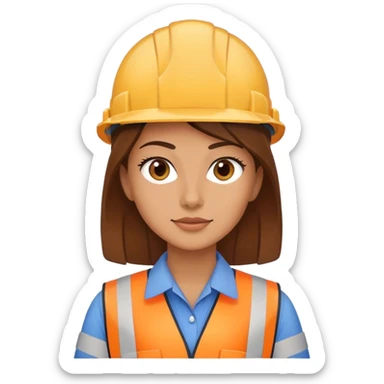 Female civil engineer  sticker