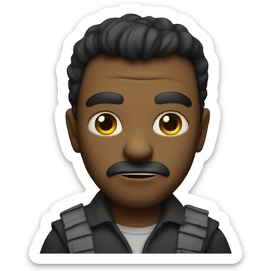 Serious scary threatening sticker