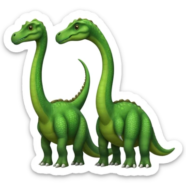two-headed sauropod sticker