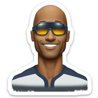 David goggins wearing solar eclipse glasses sticker