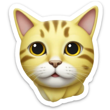 A banana Cat sticker